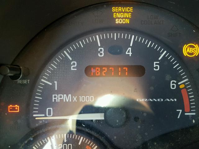 1G2NF52T6YM795573 - 2000 PONTIAC GRAND AM S GRAY photo 8