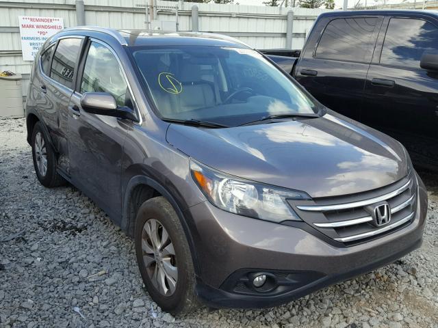 5J6RM3H77CL001156 - 2012 HONDA CR-V EXL GRAY photo 1