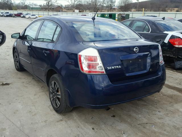 3N1AB61E78L625881 - 2008 NISSAN SENTRA 2.0 BLUE photo 3