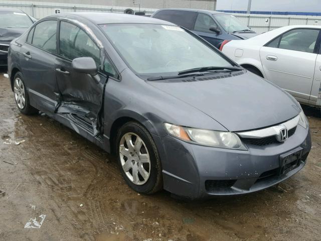 19XFA1F56BE012020 - 2011 HONDA CIVIC LX CHARCOAL photo 1