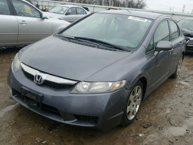 19XFA1F56BE012020 - 2011 HONDA CIVIC LX CHARCOAL photo 2