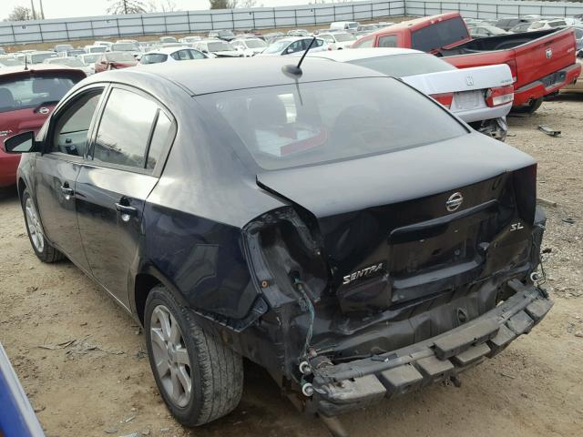 3N1AB61E88L762487 - 2008 NISSAN SENTRA 2.0 BLACK photo 3