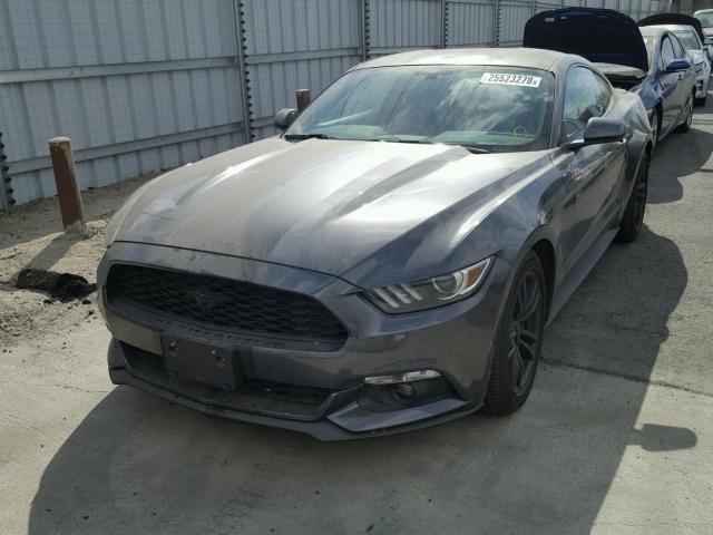 1FA6P8TH4G5336548 - 2016 FORD MUSTANG GRAY photo 2