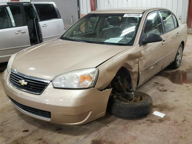 1G1ZS58F27F160419 - 2007 CHEVROLET MALIBU LS GOLD photo 2