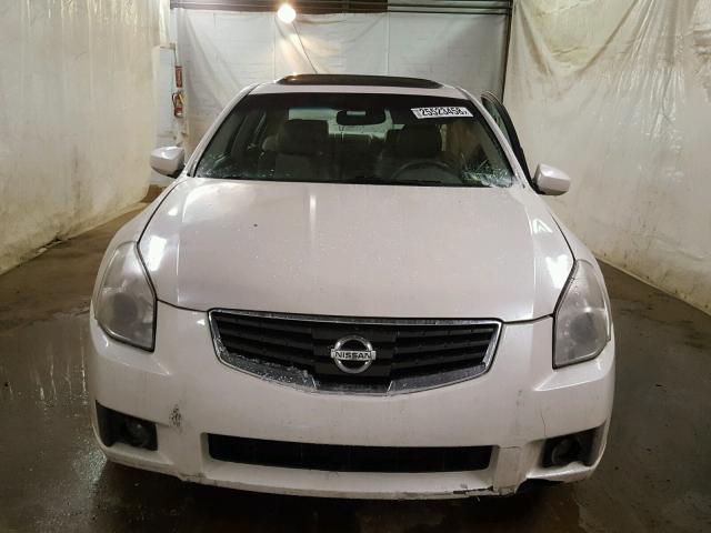 1N4BA41E98C810766 - 2008 NISSAN MAXIMA SE WHITE photo 10