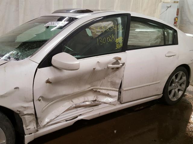 1N4BA41E98C810766 - 2008 NISSAN MAXIMA SE WHITE photo 9