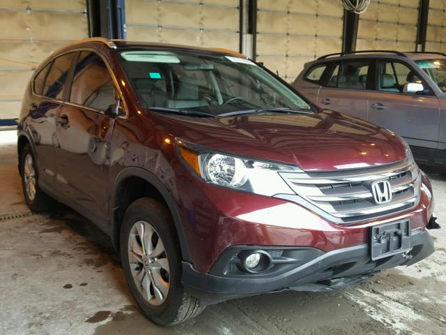 5J6RM4H79EL071122 - 2014 HONDA CR-V EXL MAROON photo 1