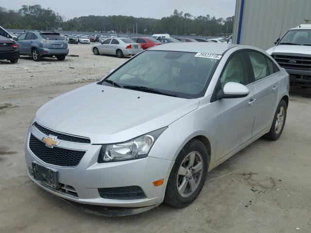 1G1PC5SB5D7122828 - 2013 CHEVROLET CRUZE LT SILVER photo 2