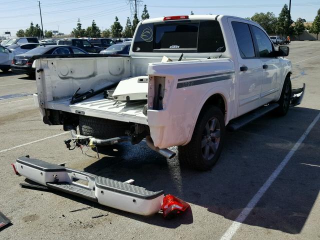 1N6AA0EK6CN331262 - 2012 NISSAN TITAN S WHITE photo 4