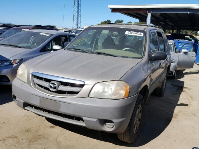 4F2YU07B81KM33392 - 2001 MAZDA TRIBUTE DX BROWN photo 2