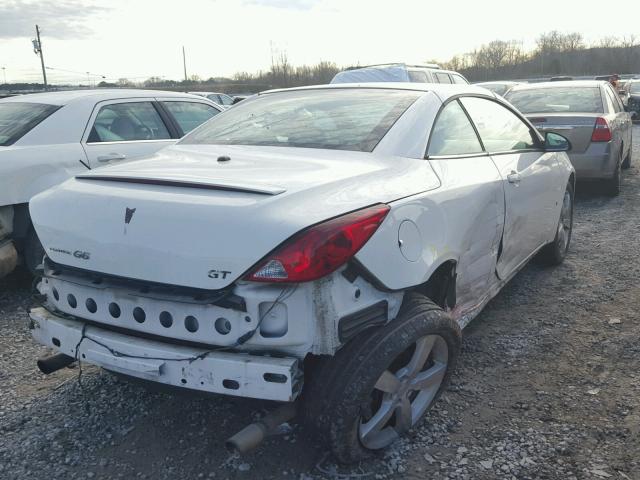 1G2ZH361374178428 - 2007 PONTIAC G6 GT WHITE photo 4