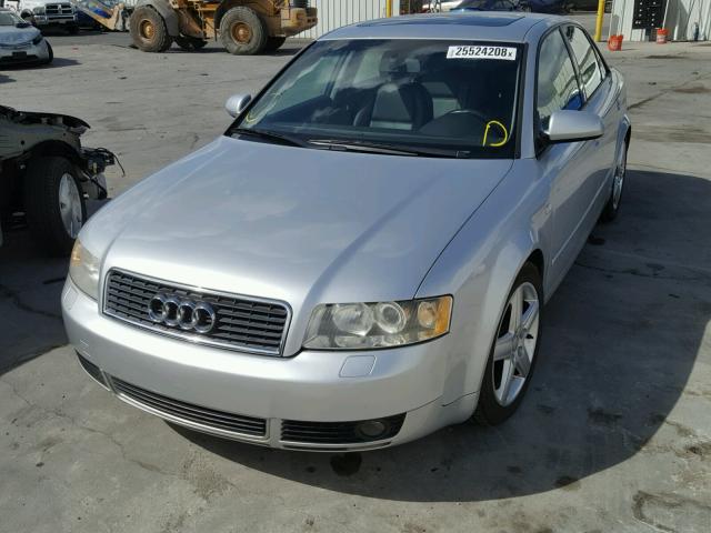 WAUJC68E82A313998 - 2002 AUDI A4 1.8T SILVER photo 2