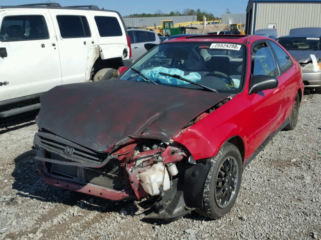 1HGEJ8141WL037456 - 1998 HONDA CIVIC EX წითელი ფოტო 2