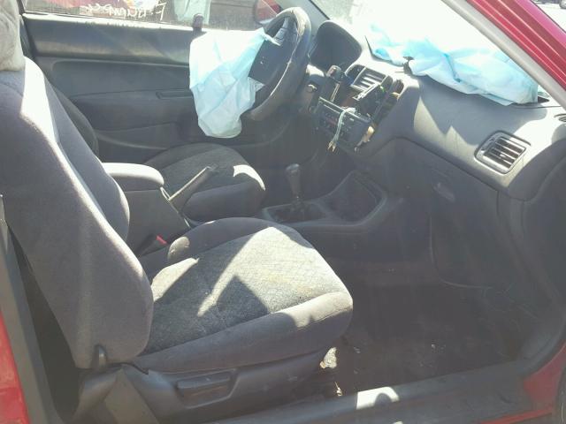 1HGEJ8141WL037456 - 1998 HONDA CIVIC EX წითელი ფოტო 5