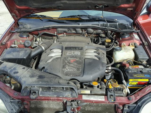 4S3BH806327634322 - 2002 SUBARU LEGACY OUT RED photo 7