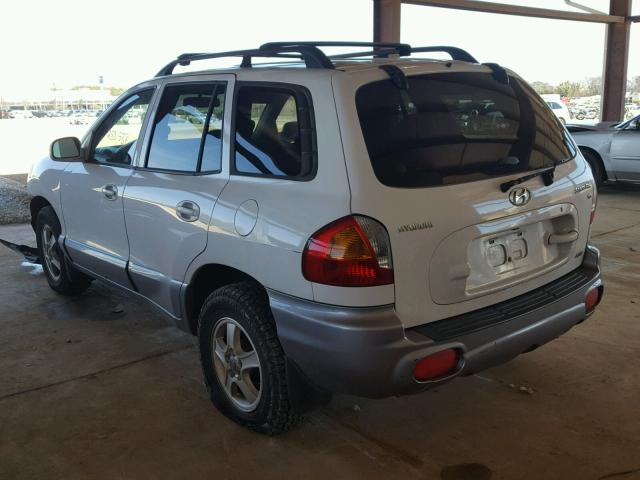 KM8SC73D53U351695 - 2003 HYUNDAI SANTA FE G WHITE photo 3