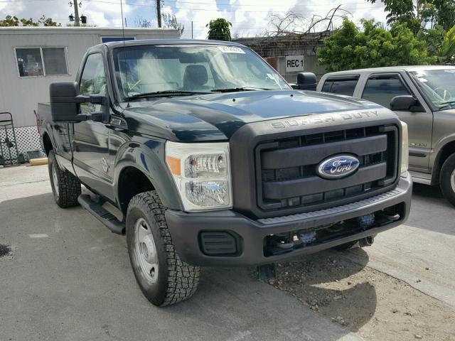 1FTBF2BT6BEA88309 - 2011 FORD F250 SUPER GREEN photo 1