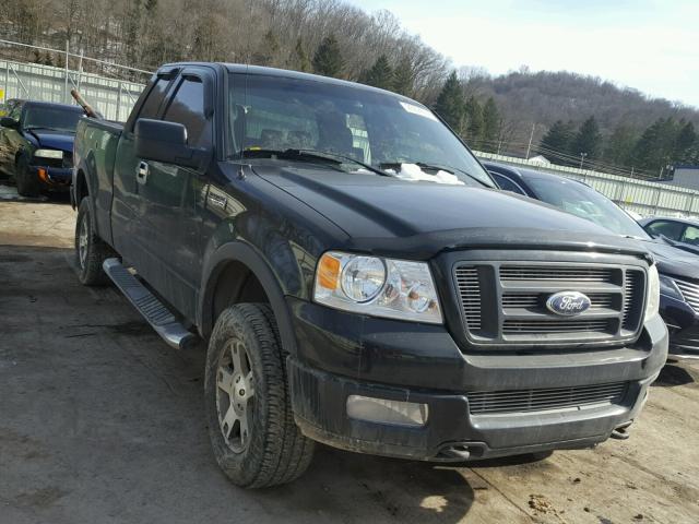 1FTPX14524NA48503 - 2004 FORD F150 BLACK photo 1