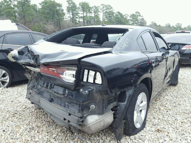 2C3CDXBG4CH211226 - 2012 DODGE CHARGER SE BLACK photo 4