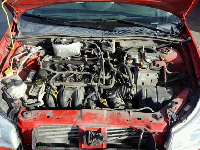 1FAHP35N18W272768 - 2008 FORD FOCUS SE RED photo 7