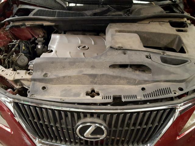 2T2BK1BA4BC095844 - 2011 LEXUS RX 350 RED photo 7