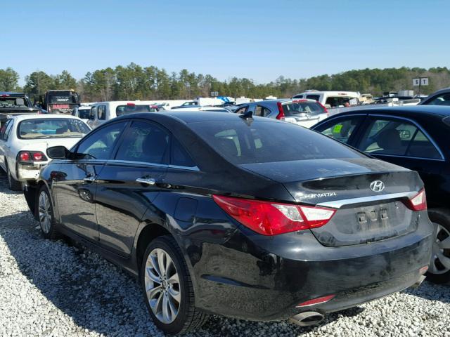 5NPEC4AC9BH045957 - 2011 HYUNDAI SONATA SE BLACK photo 3