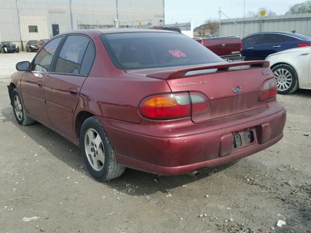 1G1NE52JX3M550435 - 2003 CHEVROLET MALIBU LS RED photo 3