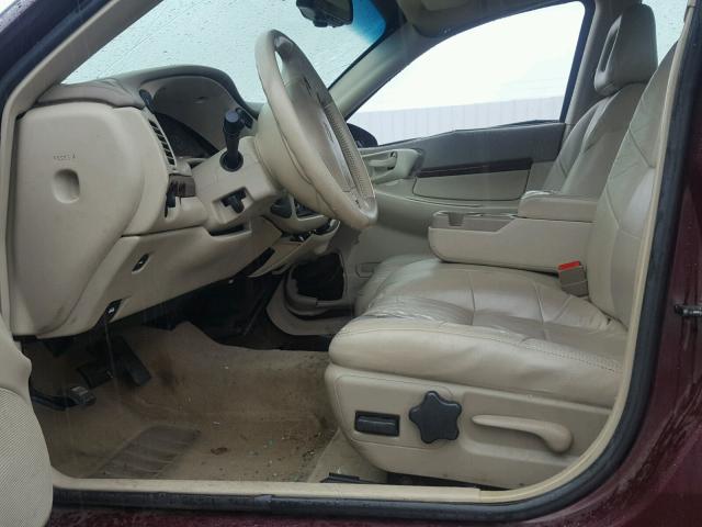 2G1WH52K439201725 - 2003 CHEVROLET IMPALA LS BURGUNDY photo 5