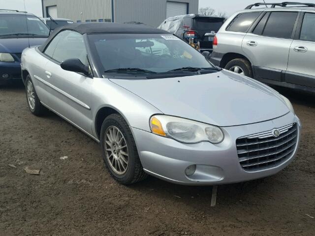 1C3EL55R94N179959 - 2004 CHRYSLER SEBRING LX SILVER photo 1