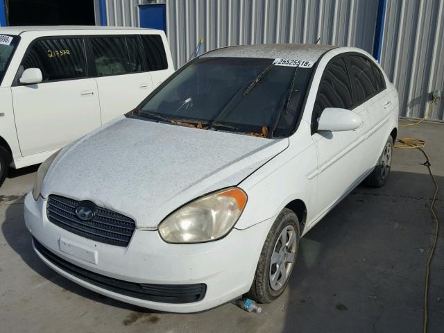 KMHCN46C96U051551 - 2006 HYUNDAI ACCENT GLS WHITE photo 2