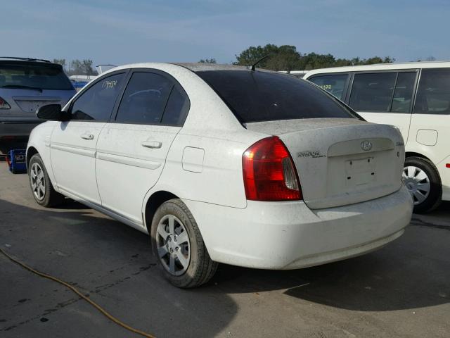 KMHCN46C96U051551 - 2006 HYUNDAI ACCENT GLS WHITE photo 3