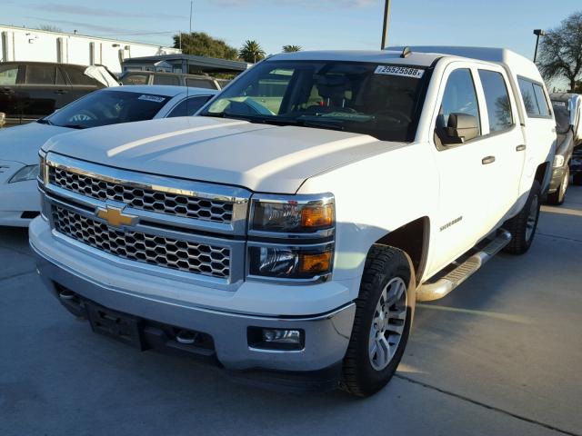 3GCUKREC9EG293080 - 2014 CHEVROLET SILVERADO WHITE photo 2