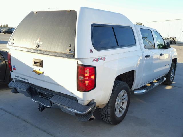 3GCUKREC9EG293080 - 2014 CHEVROLET SILVERADO WHITE photo 4