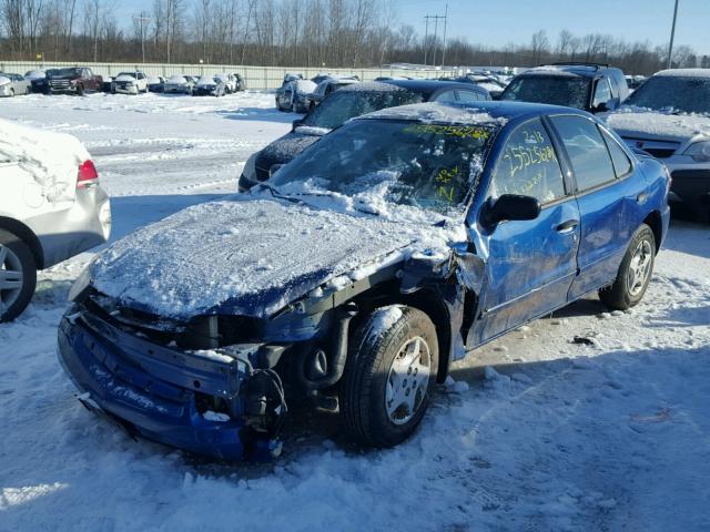 1G1JC52F637389483 - 2003 CHEVROLET CAVALIER BLUE photo 2