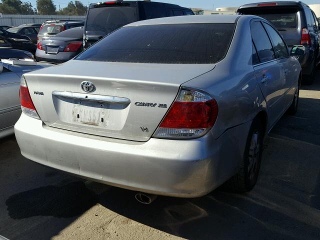 4T1BF30K65U597502 - 2005 TOYOTA CAMRY LE SILVER photo 4