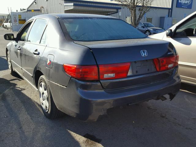 1HGCM56485A196099 - 2005 HONDA ACCORD LX GRAY photo 3