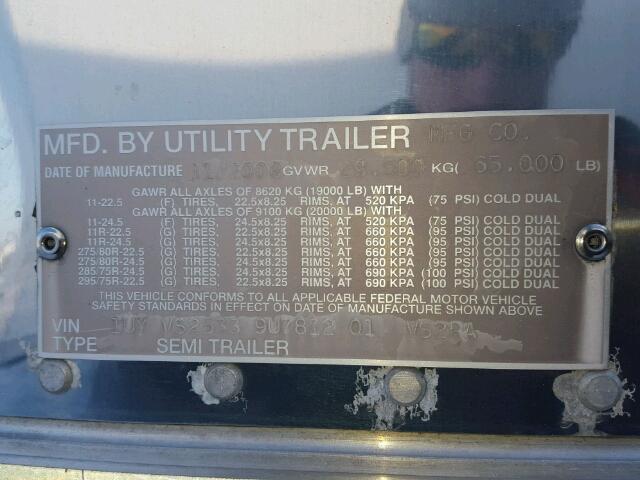 1UYVS25339U781201 - 2009 UTILITY REEFER SILVER photo 10