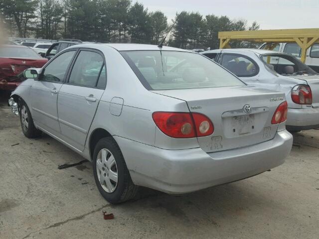 JTDBR32E560080414 - 2006 TOYOTA COROLLA CE SILVER photo 3