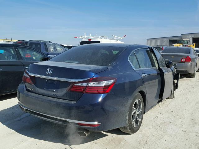 1HGCR2F31HA197347 - 2017 HONDA ACCORD LX BLUE photo 4