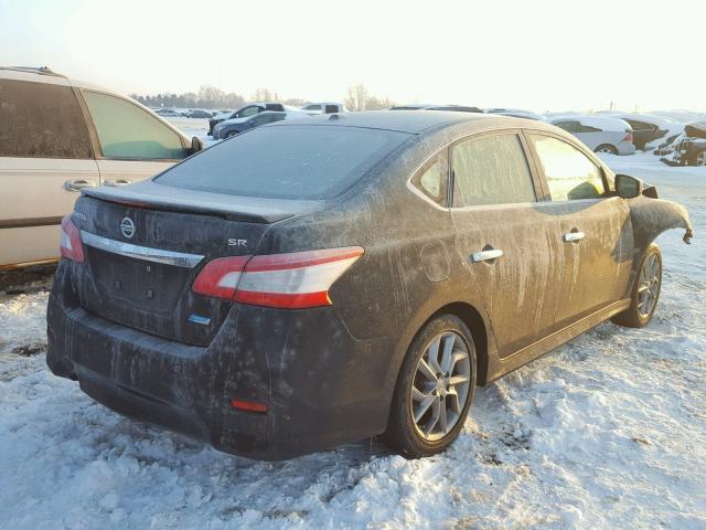 3N1AB7AP1EY323749 - 2014 NISSAN SENTRA S BLACK photo 4