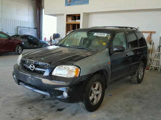 4F2YZ04116KM03347 - 2006 MAZDA TRIBUTE S BLACK photo 2