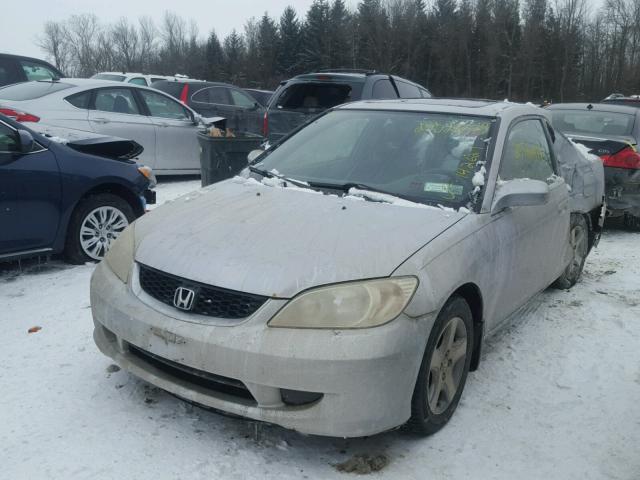 1HGEM229X5L002931 - 2005 HONDA CIVIC EX ვერცხლისფერი ფოტო 2