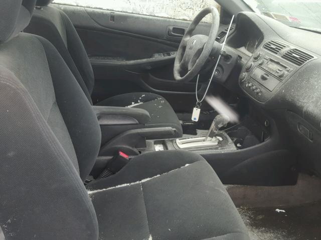 1HGEM229X5L002931 - 2005 HONDA CIVIC EX ვერცხლისფერი ფოტო 5