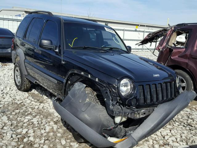 1J4GK48K07W648798 - 2007 JEEP LIBERTY SP BLACK photo 1