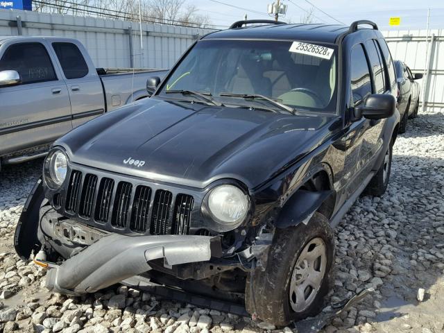 1J4GK48K07W648798 - 2007 JEEP LIBERTY SP BLACK photo 2