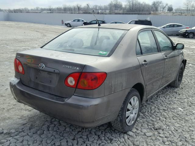 1NXBR32E34Z222714 - 2004 TOYOTA COROLLA CE GRAY photo 4