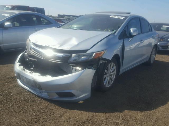 2HGFB2F90CH517516 - 2012 HONDA CIVIC EXL BLUE photo 2