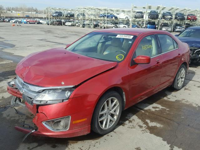 3FAHP0CG3BR179845 - 2011 FORD FUSION SEL RED photo 2