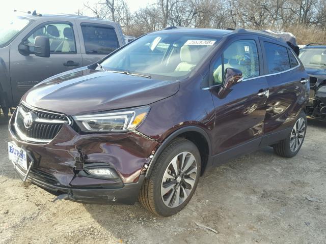 KL4CJGSB9JB507271 - 2018 BUICK ENCORE ESS PURPLE photo 2