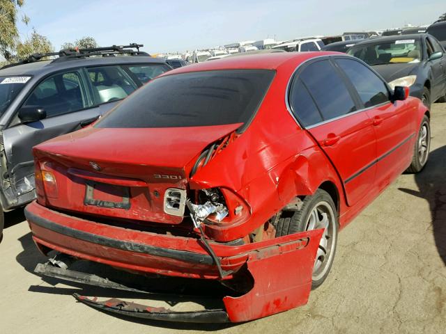 WBAEV53443KM26881 - 2003 BMW 330 I RED photo 4